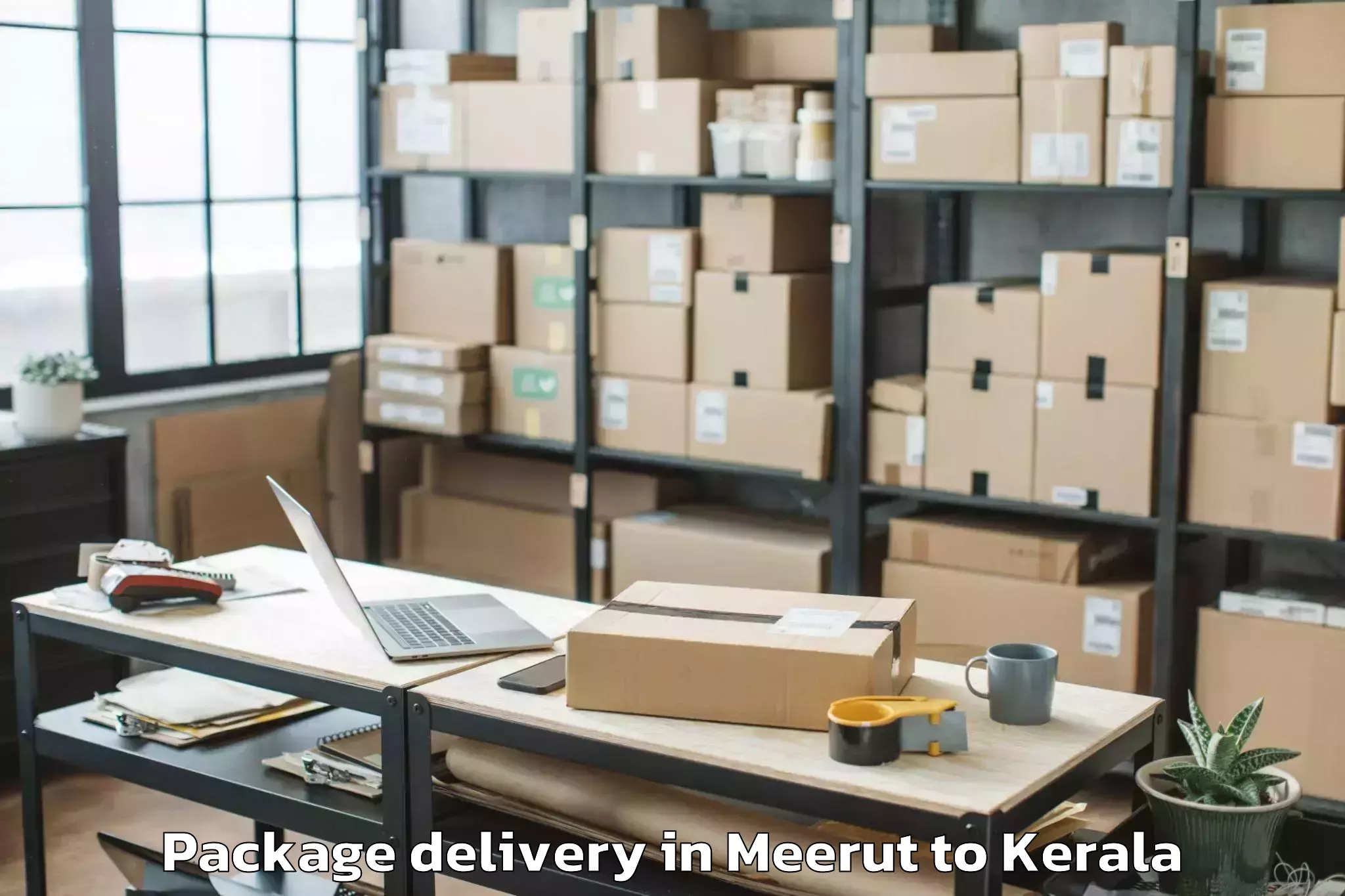 Expert Meerut to Olavakkot Package Delivery